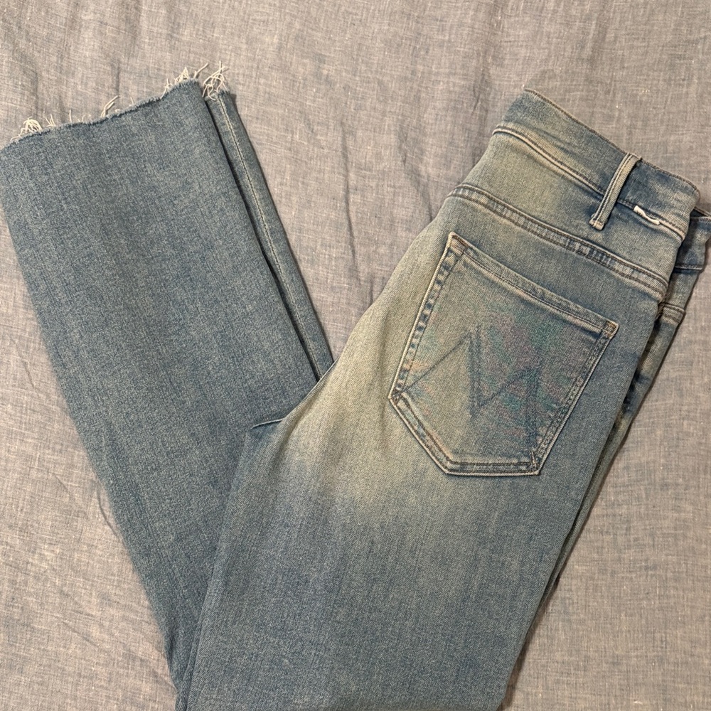 MOTHER The Hustler Ankle Fray Jeans